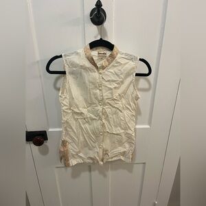 Women’s All Cotton Button Down Tunic Top Size Small Vintage